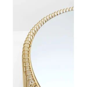 Hot KARE Design Coffee Table Wire Double Brass Ø80cm