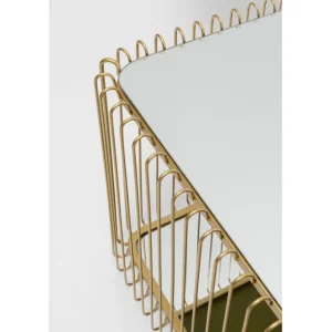 New KARE Design Coffee Table Wire Double Brass 120x60cm