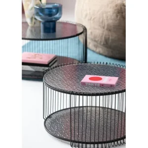 Online KARE Design Coffee Table Wire Double Bubble Black (2/Set)