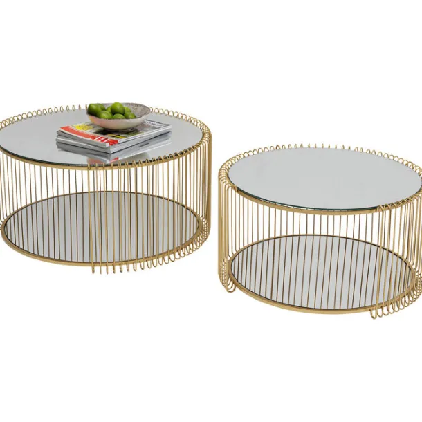 coffee_table_wire_double__4-8.webp Online KARE Design Coffee Table Wire Double Brass (2/Set)
