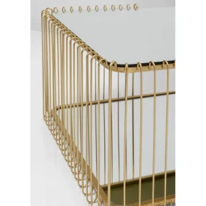 New KARE Design Coffee Table Wire Double Brass 120x60cm