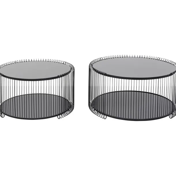 coffee_table_wire_double__5-2.webp Fashion KARE Design Coffee Table Wire Double Black (2/Set)