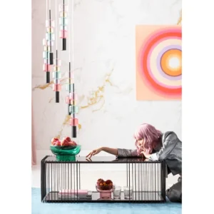 New KARE Design Coffee Table Wire Double Black 120x60cm