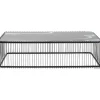 Sale KARE Design Coffee Table Wire Glass Marble Black 145x70cm