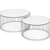 Online KARE Design Coffee Table Wire Silver (2/Set)