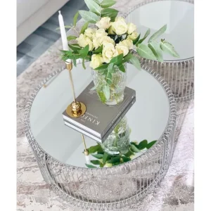 Online KARE Design Coffee Table Wire Silver (2/Set)