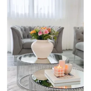 Online KARE Design Coffee Table Wire Silver (2/Set)