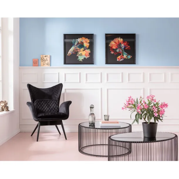 coffee_table_wire_uno_bla_1.webp New KARE Design Coffee Table Wire Uno Black Ø80cm