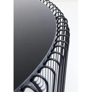 New KARE Design Coffee Table Wire Uno Black Ø80cm
