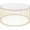 Outlet KARE Design Coffee Table Wire Uno Brass Ø80cm