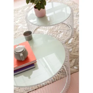 Discount KARE Design Coffee Table Wire White (2/Set)