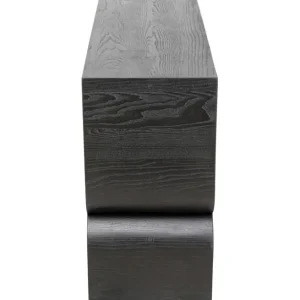 Outlet KARE Design Console Curve Black 120x76cm