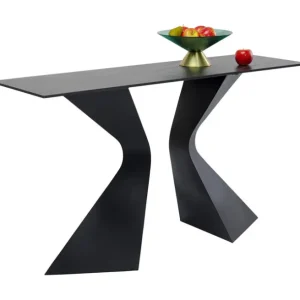 Clearance KARE Design Console Gloria Black Ceramik 140x81cm
