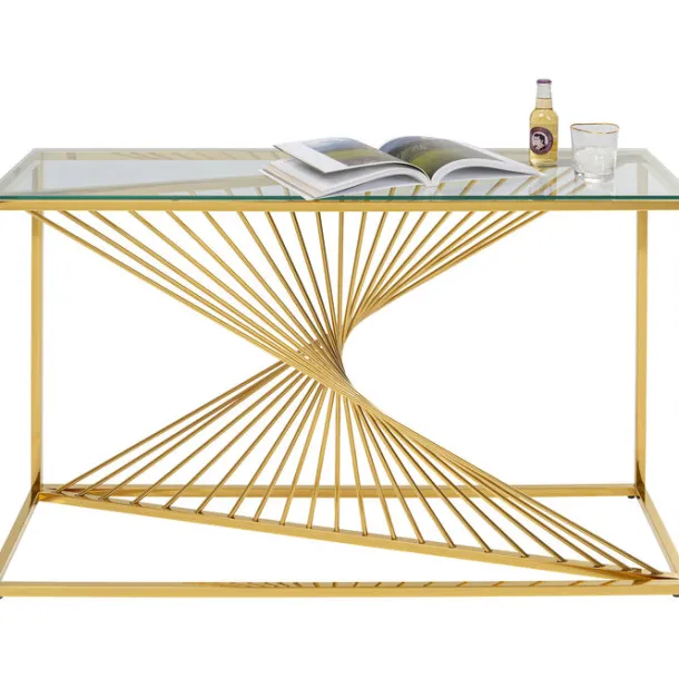 console_laser_gold_clear__3.webp Fashion KARE Design Console Laser Gold Clear Glass 120x40cm