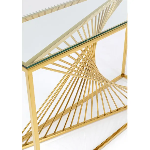 console_laser_gold_clear__6.webp Fashion KARE Design Console Laser Gold Clear Glass 120x40cm