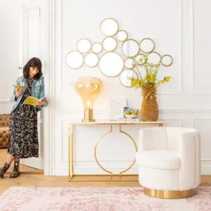 New KARE Design Console Miami Loft Gold 120cm