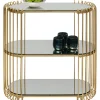 Clearance KARE Design Console Wire Brass 81x78cm