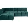 New KARE Design Corner Sofa Belami Velvet Dark Green Left 265cm