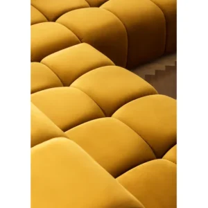Fashion KARE Design Corner Sofa Belami Velvet Amber Right