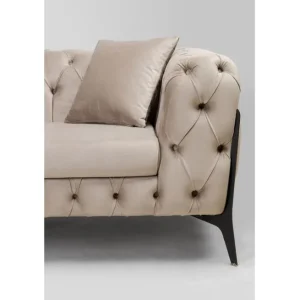 Online KARE Design Corner Sofa Bellissima Velvet Taupe Left