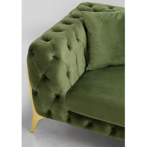Discount KARE Design Corner Sofa Bellissima Velvet Green Right
