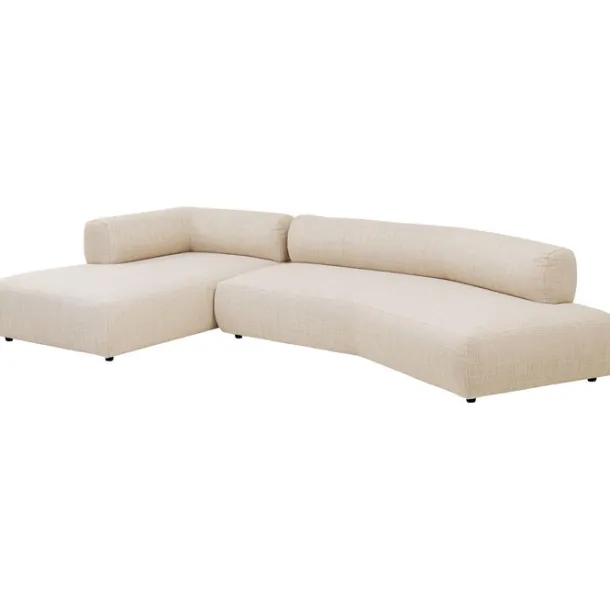corner_sofa_bow_left_crea_1.webp Clearance KARE Design Corner Sofa Bow Left Cream