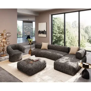 New KARE Design Corner Sofa Bow Right Grey