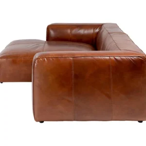 New KARE Design Corner Sofa Cubetto Leather Brown 170x270cm
