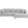 Sale KARE Design Corner Sofa Gianni Cord Grey Right