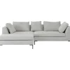 Sale KARE Design Corner Sofa Gianni Cord Grey Left