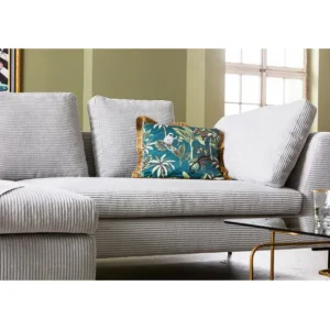 Sale KARE Design Corner Sofa Gianni Cord Grey Left