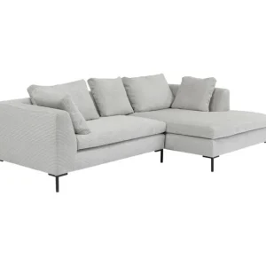 Sale KARE Design Corner Sofa Gianni Cord Grey Right
