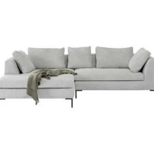 Sale KARE Design Corner Sofa Gianni Cord Grey Left