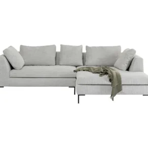 Sale KARE Design Corner Sofa Gianni Cord Grey Right