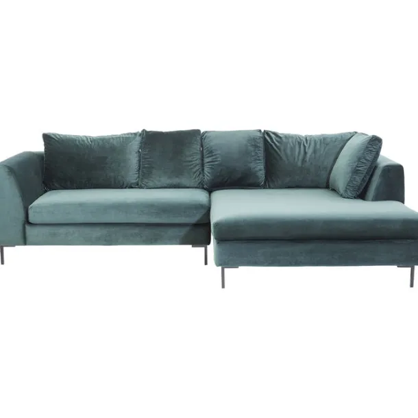 corner_sofa_gianni_velvet_0-2.webp Best KARE Design Corner Sofa Gianni Velvet Dark Green Right Black