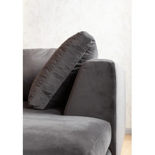 corner_sofa_gianni_velvet_3-3.webp Clearance KARE Design Corner Sofa Gianni Velvet Grey Right Black