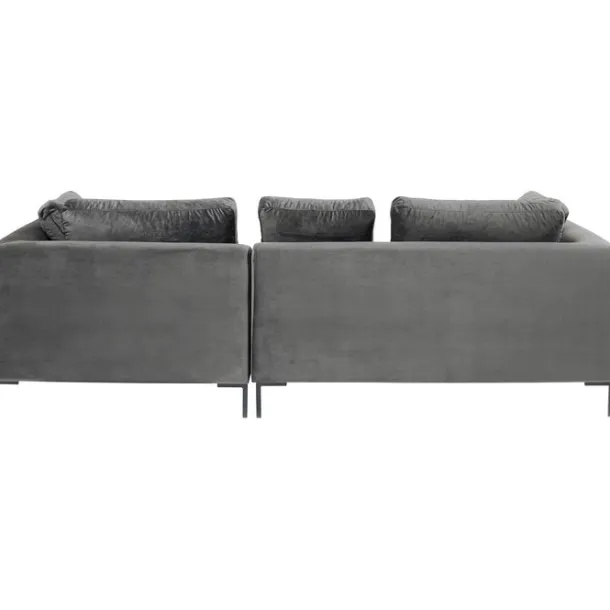 corner_sofa_gianni_velvet_3.webp Outlet KARE Design Corner Sofa Gianni Velvet Grey 270x167cm Right