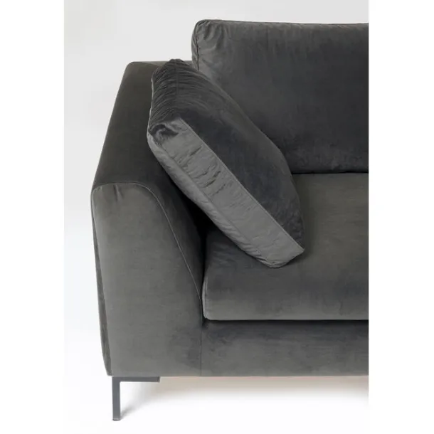 corner_sofa_gianni_velvet_4.webp Outlet KARE Design Corner Sofa Gianni Velvet Grey 270x167cm Right