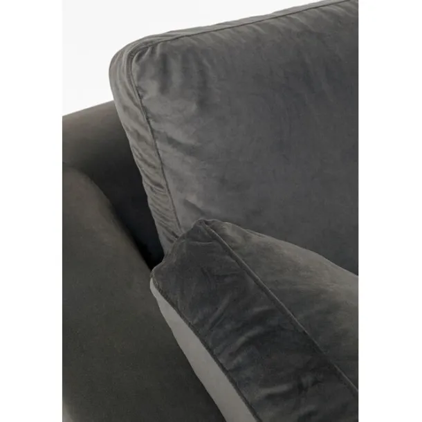 corner_sofa_gianni_velvet_6.webp Outlet KARE Design Corner Sofa Gianni Velvet Grey 270x167cm Right