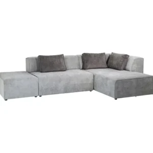Outlet KARE Design Corner Sofa Infinity Ottomane Grey Right