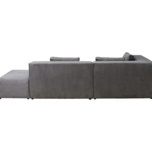 Clearance KARE Design Corner Sofa Infinity Ottomane Cord Grey Left
