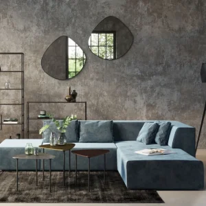 Online KARE Design Corner Sofa Infinity Velvet Ocean Right