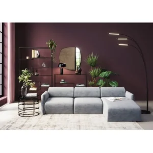 New KARE Design Corner Sofa Lucca Grey Right 255cm