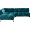 Hot KARE Design Corner Sofa Nia Glam Dark Green Left 250cm
