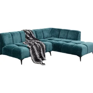 Online KARE Design Corner Sofa Nia Glam Dark Green Right 250cm
