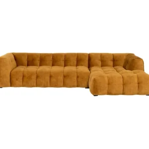 Discount KARE Design Corner Sofa Salamanca Gold Brown Right  320cm