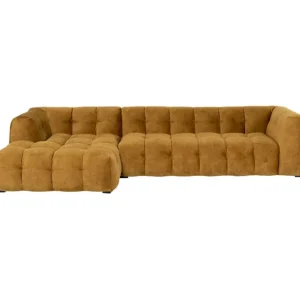 Discount KARE Design Corner Sofa Salamanca Gold Brown Left 320cm