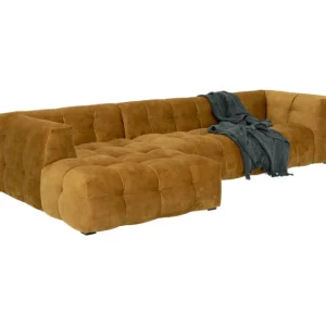 Discount KARE Design Corner Sofa Salamanca Gold Brown Left 320cm