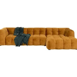 Discount KARE Design Corner Sofa Salamanca Gold Brown Right 320cm
