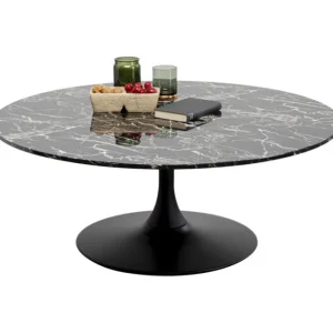 Outlet KARE Design Couchtisch Schickeria Marble Black Ø110cm